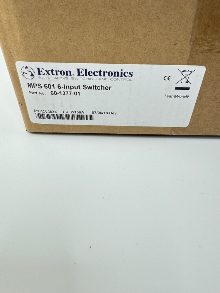 Extron MPS 601 6-Input Switcher 60-1377-01 *NEW OPEN BOX*
