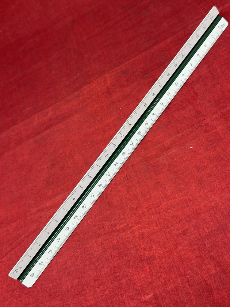 Pacific Arc Architect Ruler 95120 JAPAN Drafting Scale Triangle Trianguler Ruler