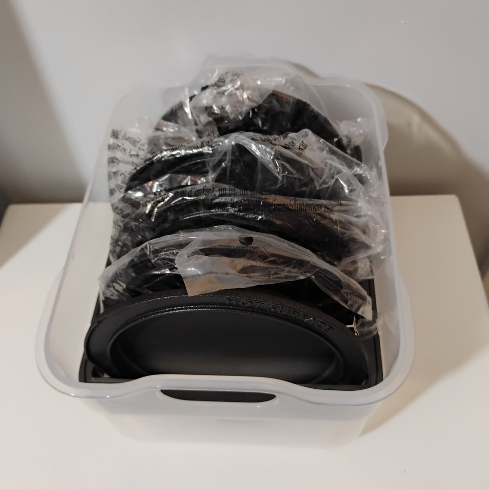 Dash Multi Mini Plate Storage Container Organizer Rack Waffle Maker