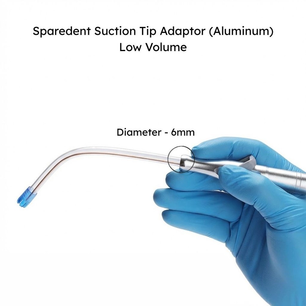 Sparedent Suction Tip Adaptor (Aluminum) - High Volume