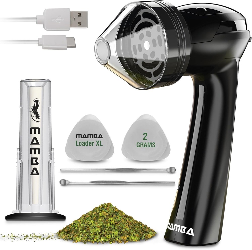 Loader XL 2g Black USB Electric Herb Grinder