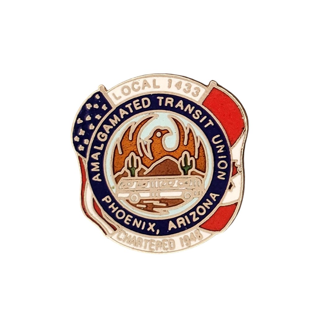 Amalgamated Transit Union Local 1433 Phoenix AZ Lapel Hat Pin