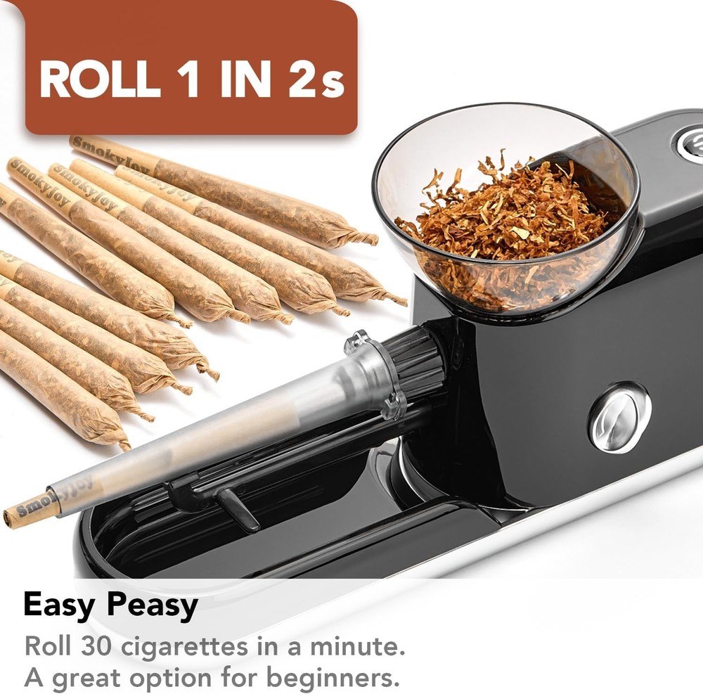 Cigarette Rolling Machine, Electric Pre Roll Machine, Automatic Preroll Cone Loa