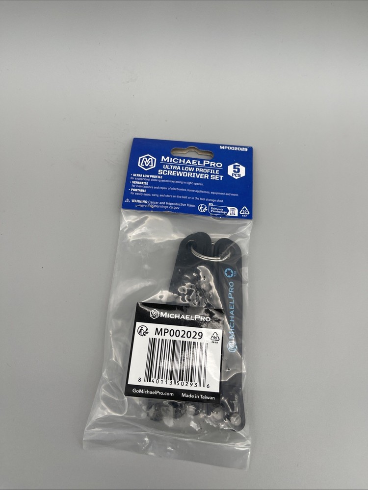 Michaelpro 5-Piece Ultra Low Profile Offset Screwdriver Set Slim Profile Angled