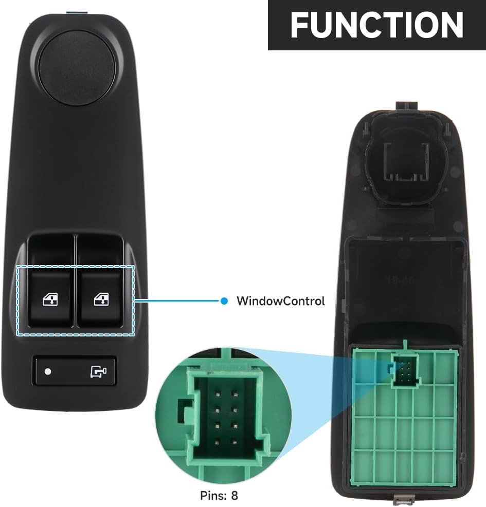 Front Driver Side Master Power Window Switch - Compatible for Ram Promaster 1500