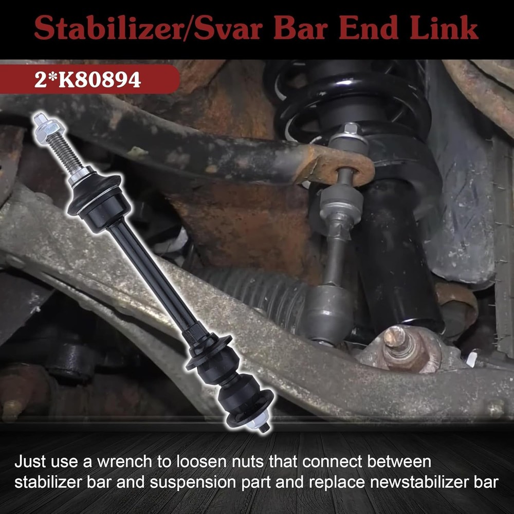 Front For 2011-2018 Ram 1500 4WD Stabilizer Sway Bar & Pair Stabilizer Bar Link