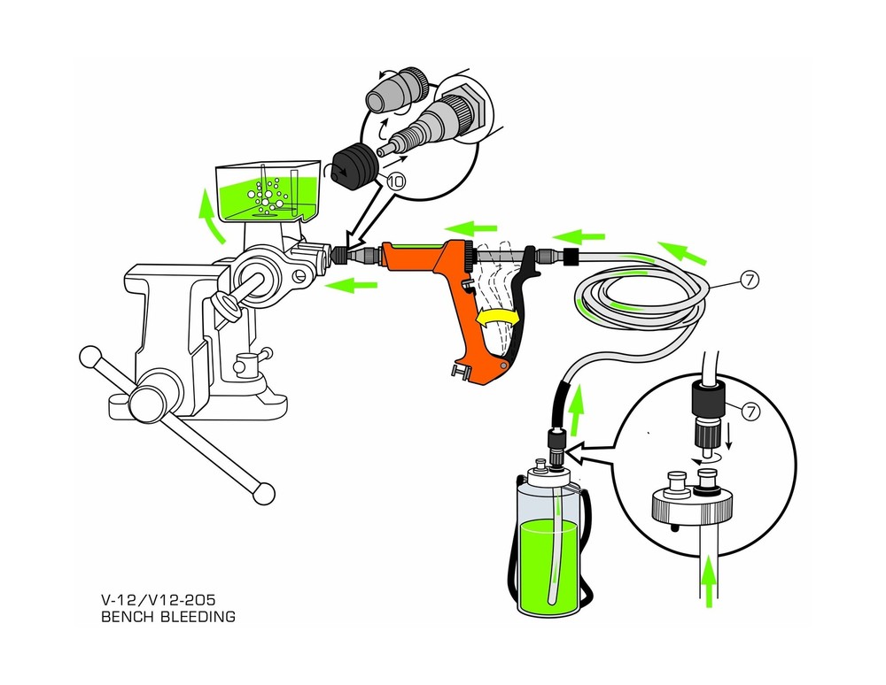 Phoenix Systems (2002HD-B) Heavy Duty Reverse Brake & Clutch Bleeder, One Per...
