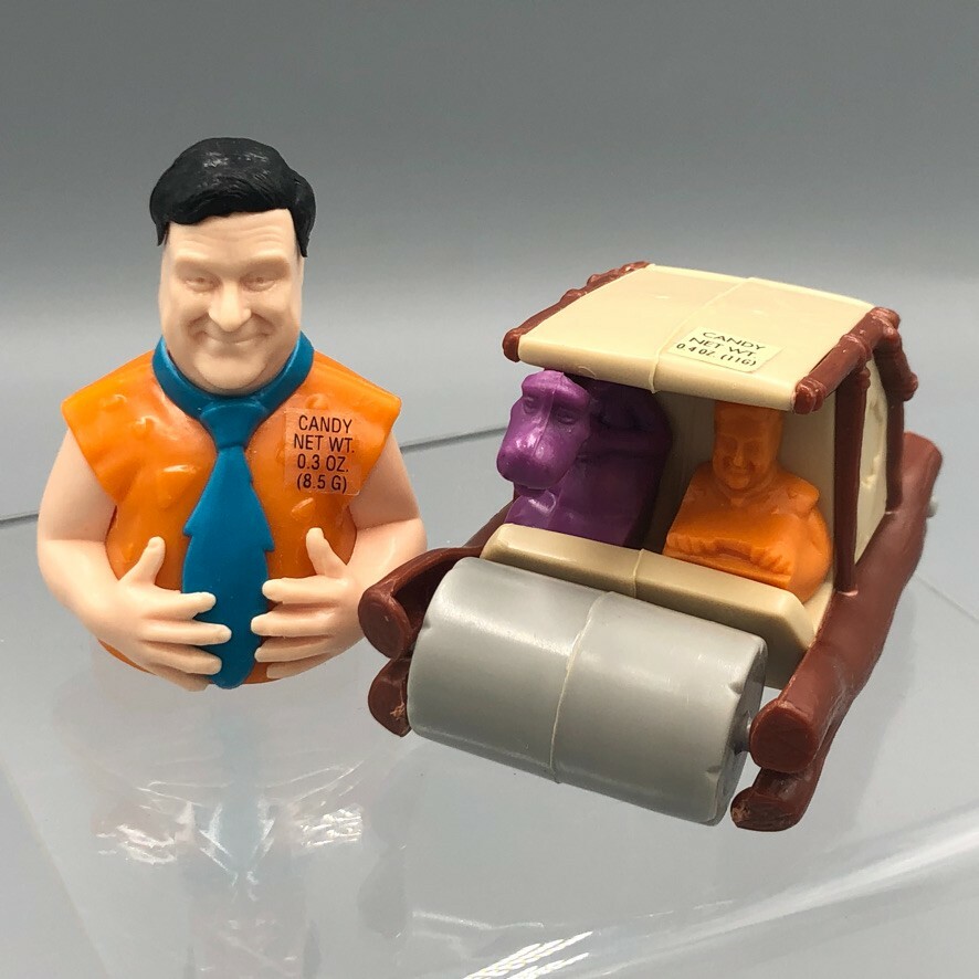 1993 FLINTSTONES Vintage CANDY CONTAINER with original candy
