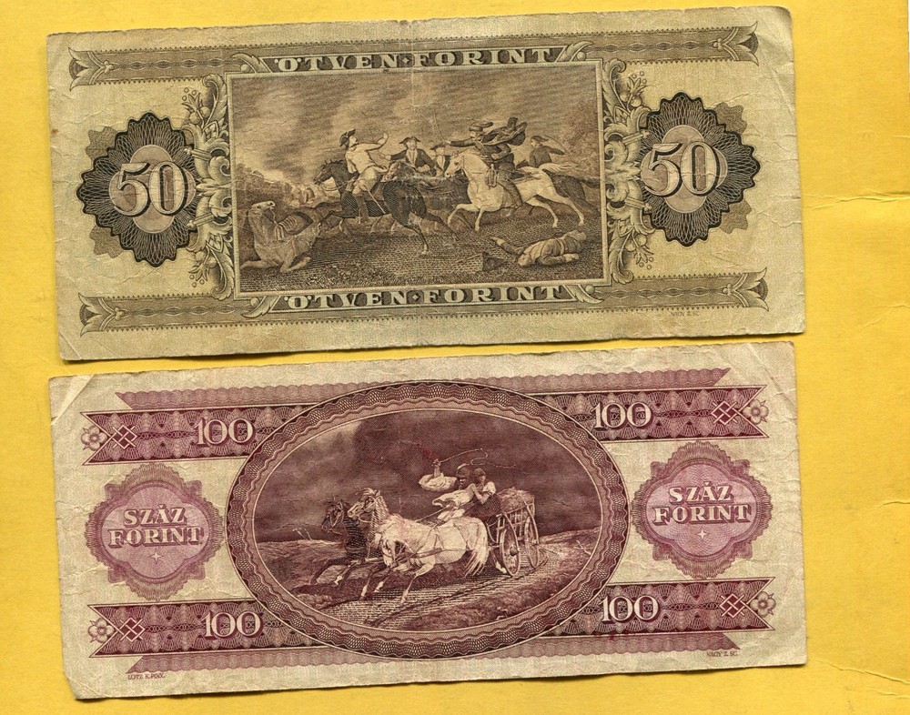2 banknotes of Hungary