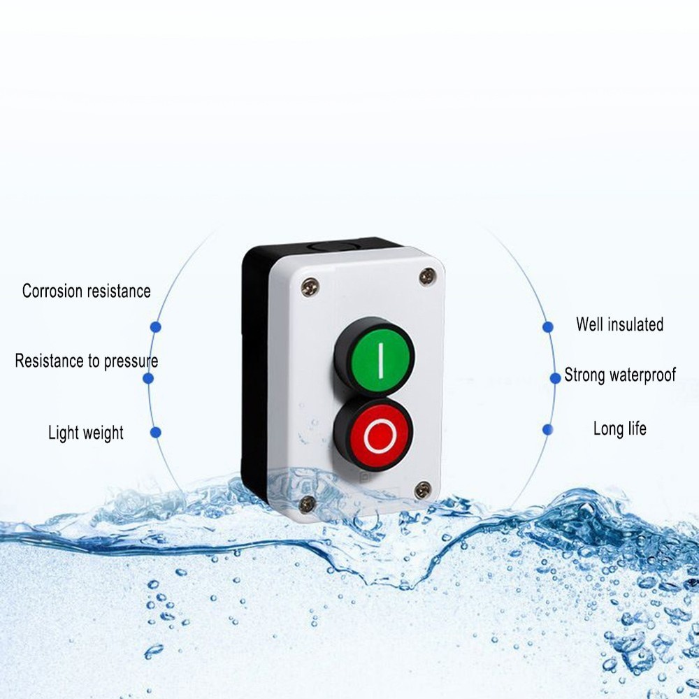 Ergonomic Push Button Station Switch with Box for Remote Motor Control