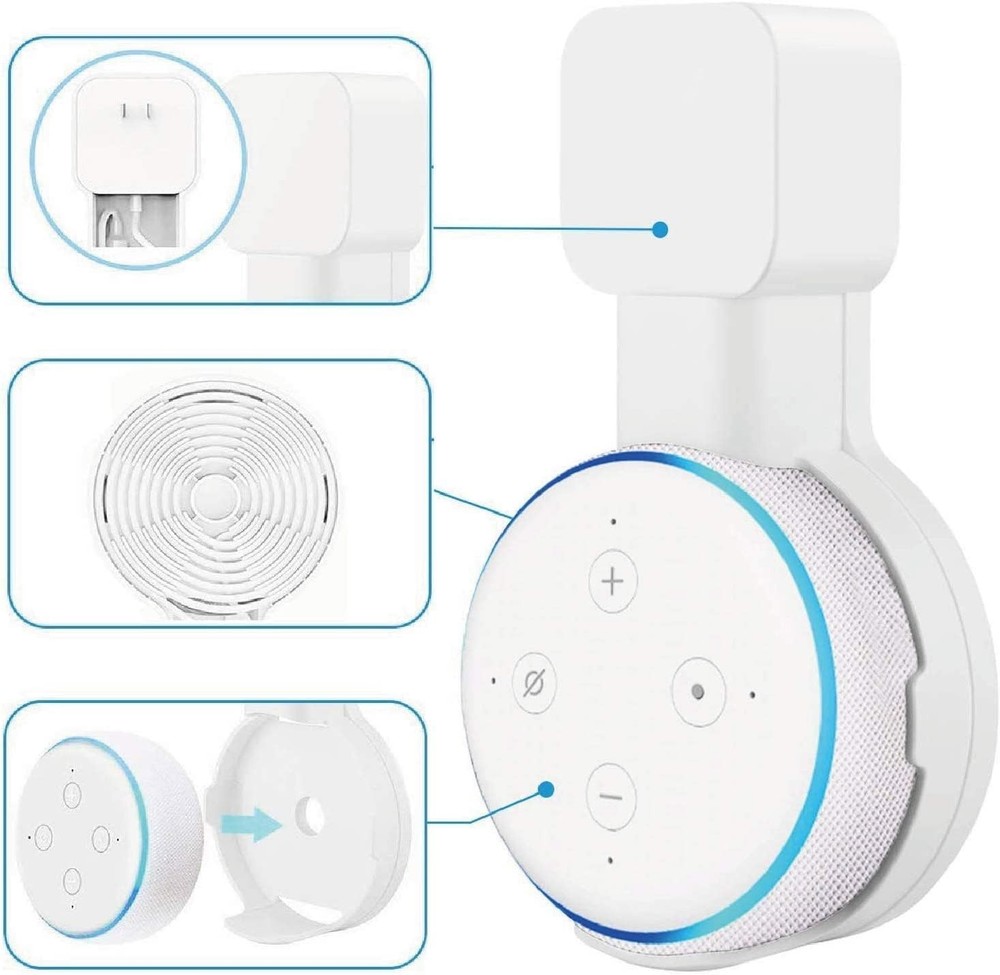 Elegant Wall Mount Holder for Dot 3 & Google Mini - Space-Saving Solution