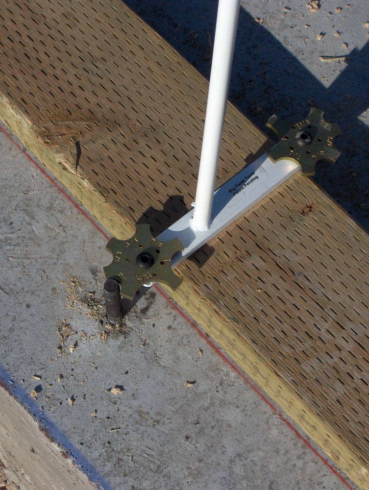 Stand Up Foundation Bolt Hole Marker