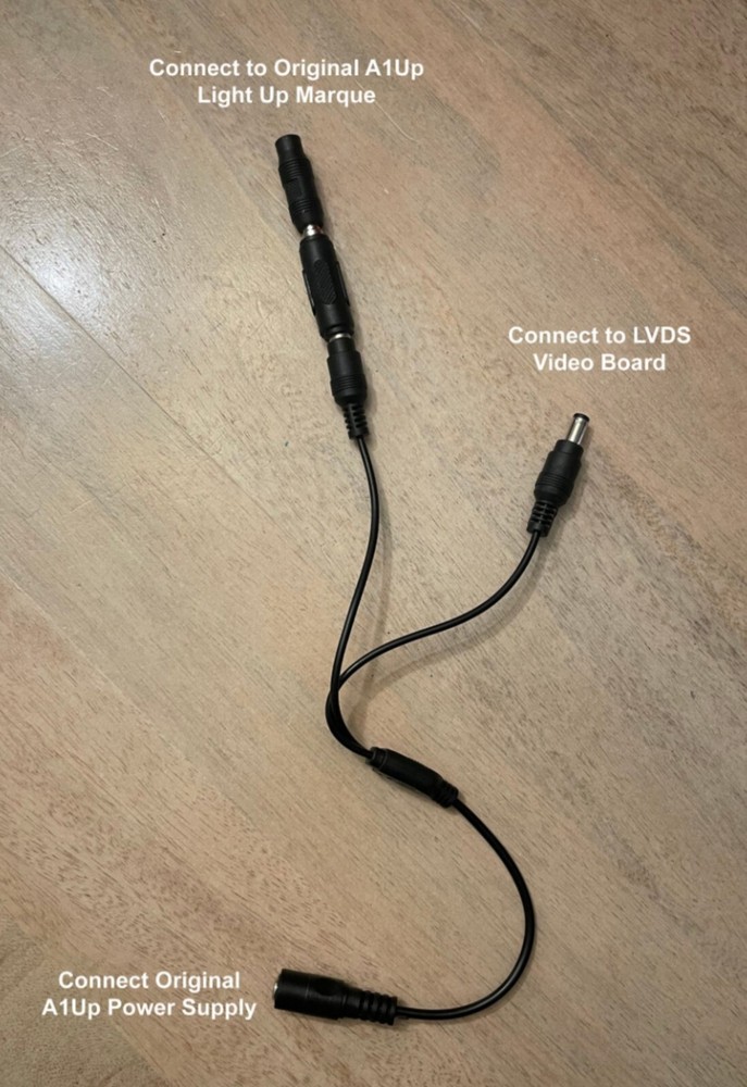 ARCADE1UP LIGHT UP MARQUEE POWER SPLITTER