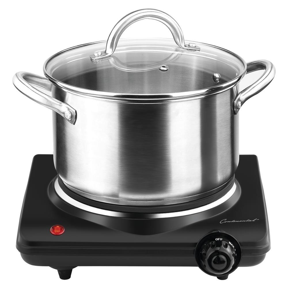 NEW IN BOX Continental Single Concealed Burner 1000 Watts Adjust Temp