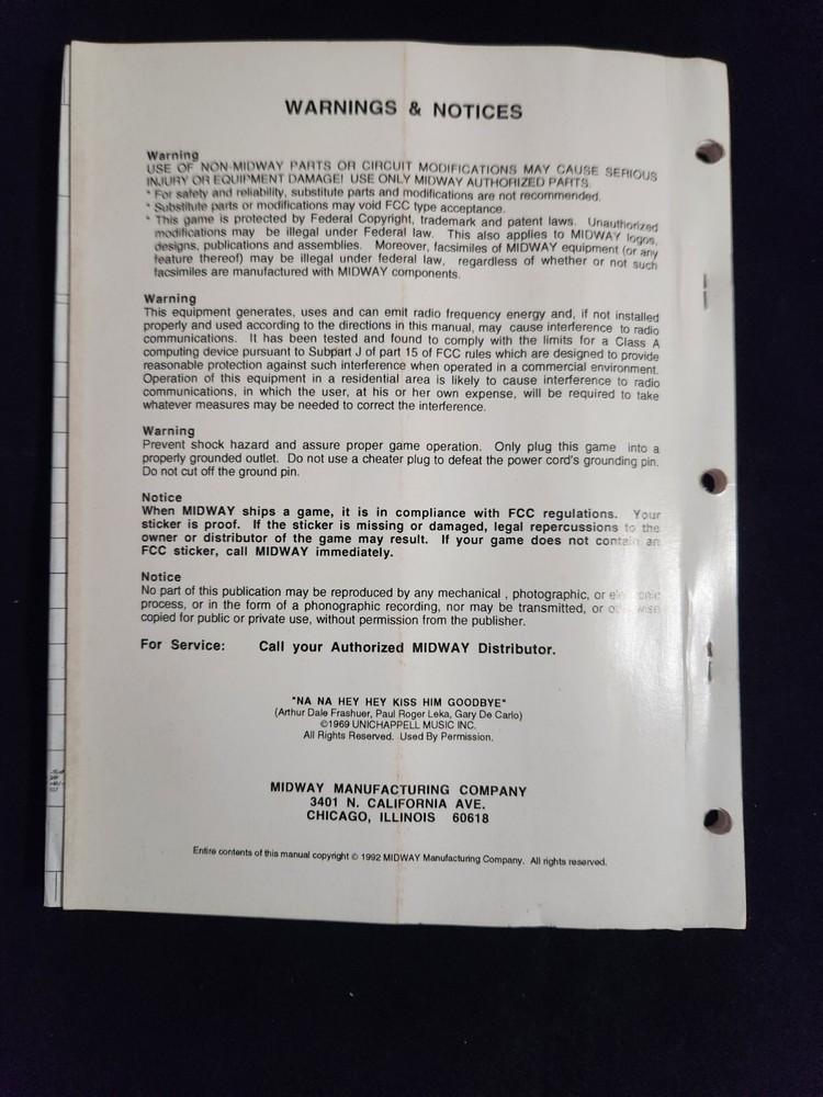 NBA Jam Operation, Amendment And Addendum