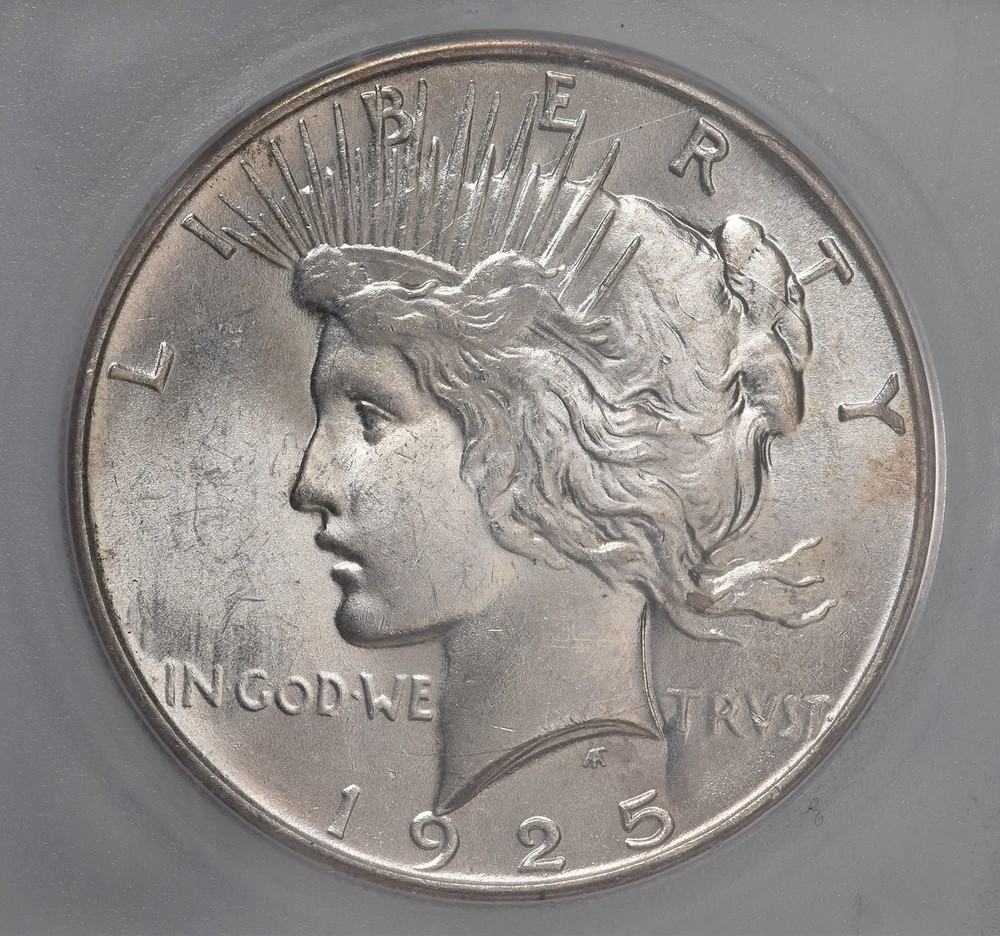 1925 Peace Silver Dollar MS65 ICG