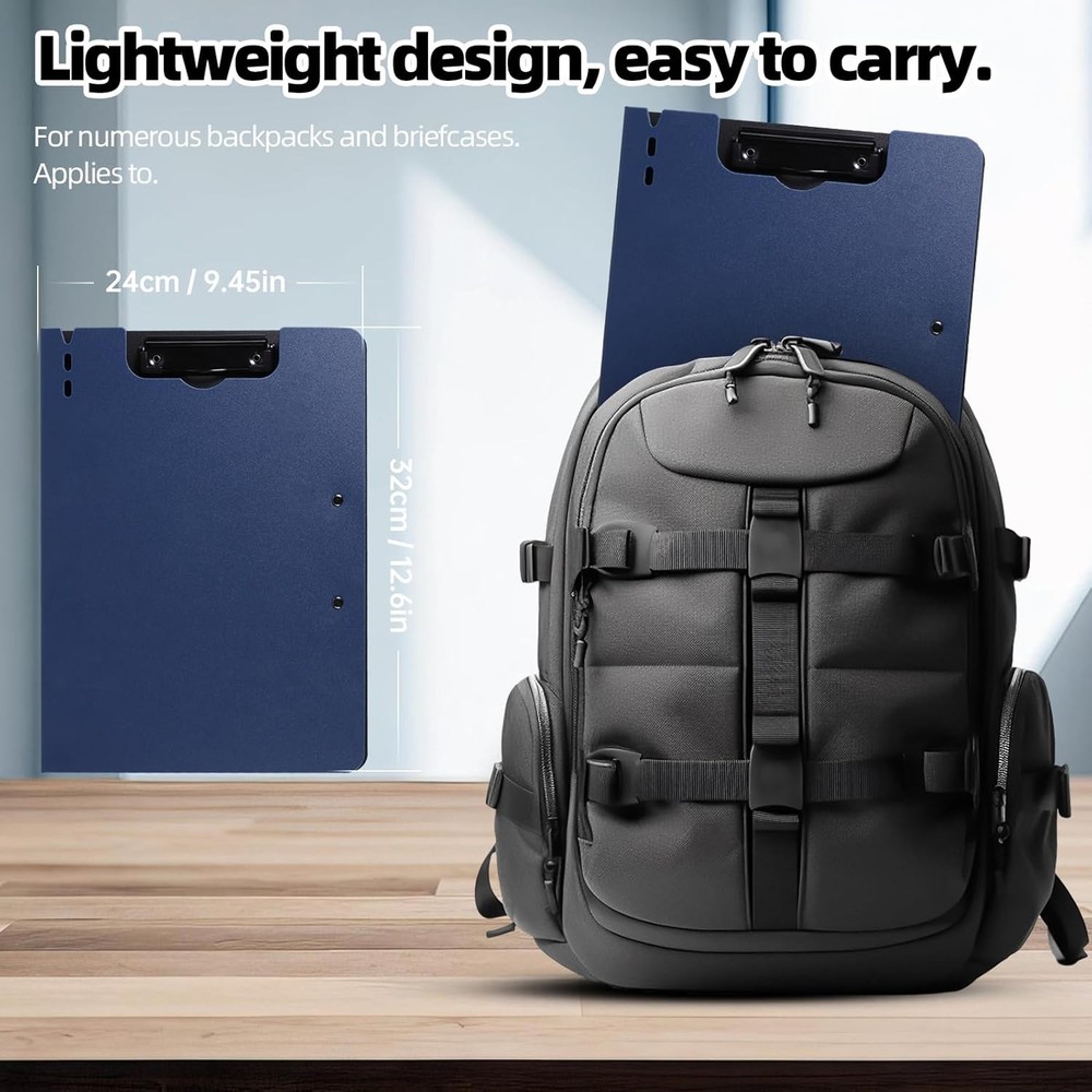 Clipboard Folder, A4 Foldable Clipboard with Horizontal and Vertical Double Meta