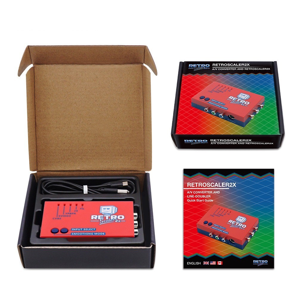 RetroScaler2x AV to HD Multimedia Interface Converter Interfa Cecompatible