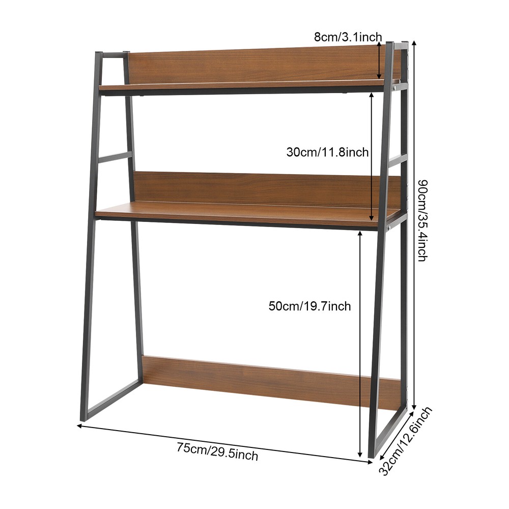 Modern Desktop Bookshelf Multipurpose Bookcase Organizer Desktop Display Rack