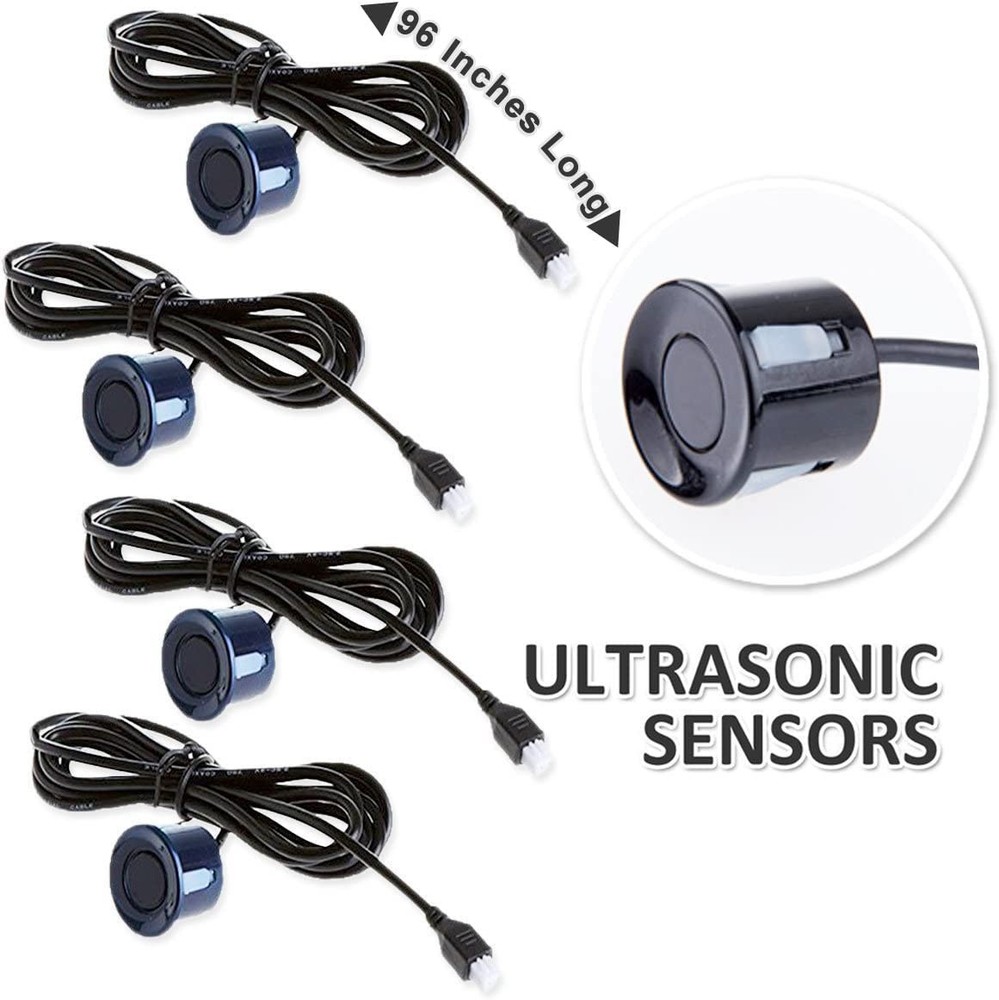 Parking Sensors LED Display Car Reverse Backup Radar System (2 Pack)