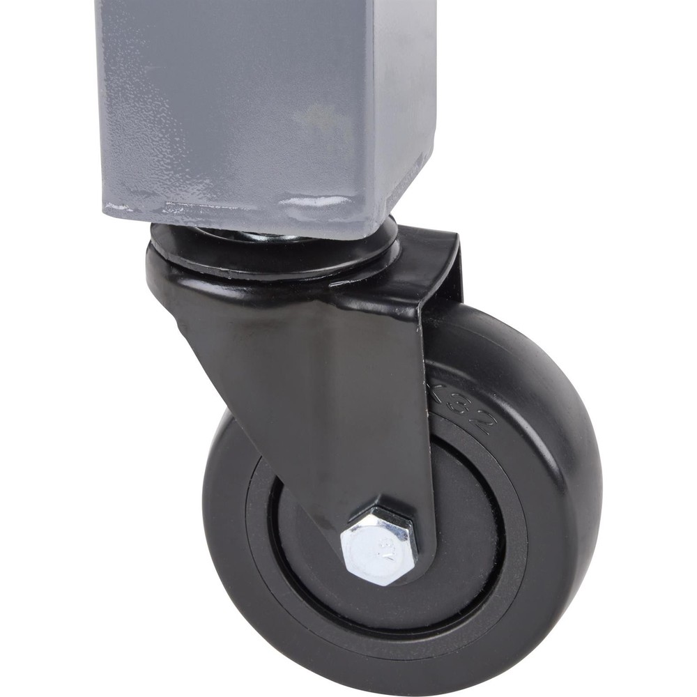 Heavy Duty Adjustable Height Rolling Shop Stool With Tool Tray