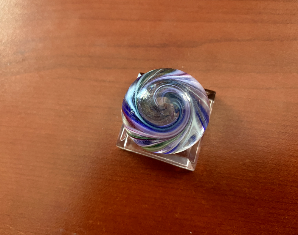 Lovely Swirly Multi-Colored Marble 1.1"