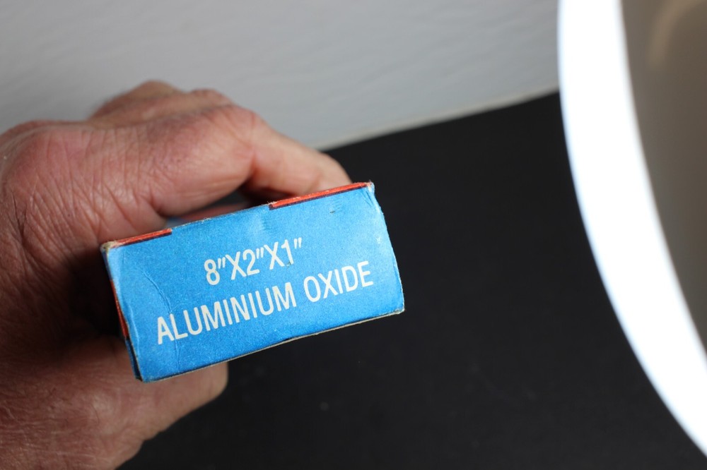 Aluminum Oxide Combination Sharpening Stone 8" X 2" X 1"