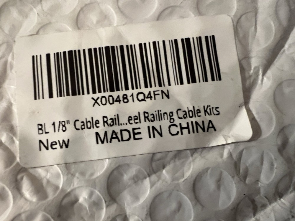 BL 1/8” CABLE RAILING KIT , 50 PIECES