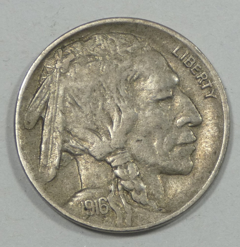 1916-D Buffalo Nickel EXTRA FINE 5c