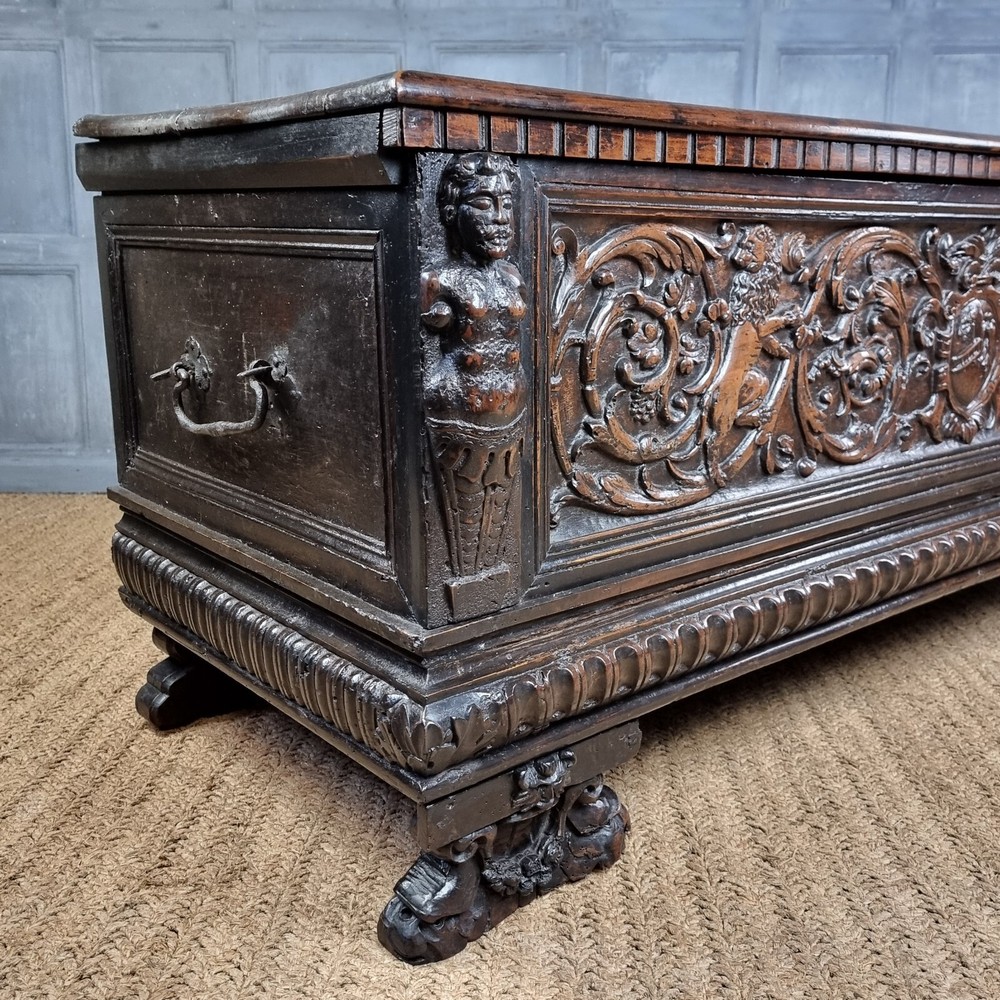 A late 16th - early 17th century Coffer.
