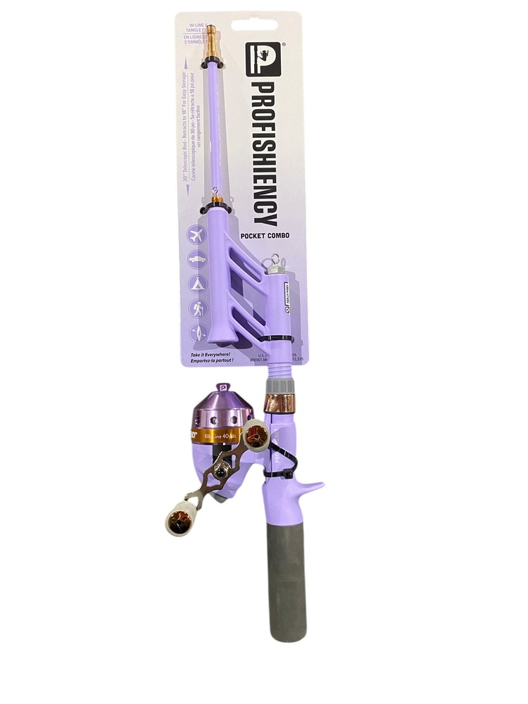 ProFISHiency, Lavender, Pocket, Spincast, Combo