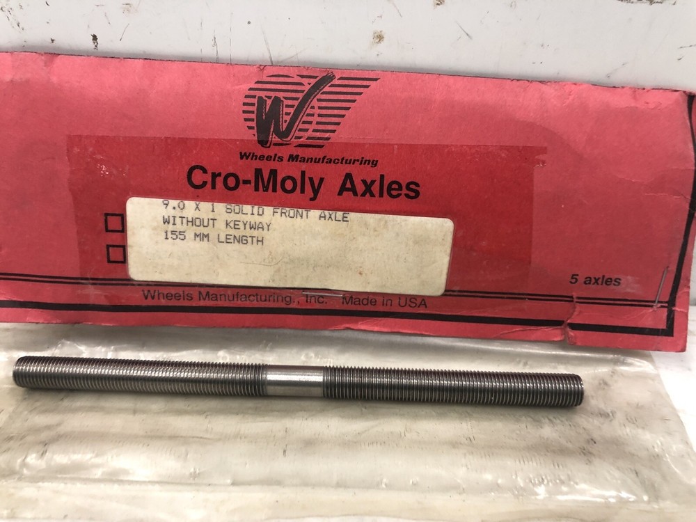 Wheels Manufacturing Cro Moly Axle 9x1 Solid Front 155mm Axle