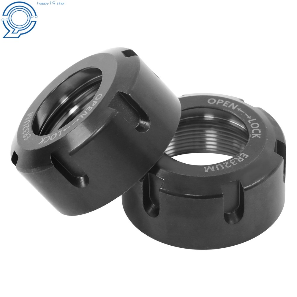 2 Pack ER32UM Collet Nut Set for Precision CNC Tool Holder