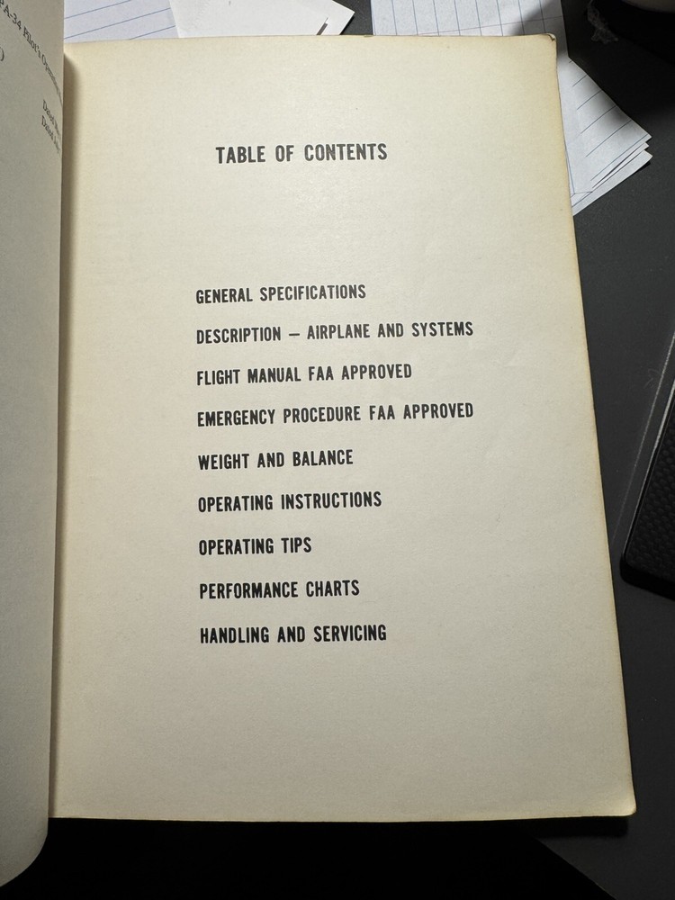 Piper Seneca Information Manual 1971