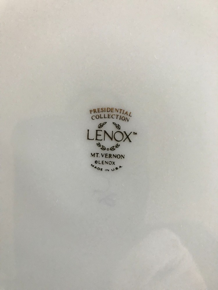 Lenox Mt. Vernon 5 Piece Place Setting - Pristine - Never used