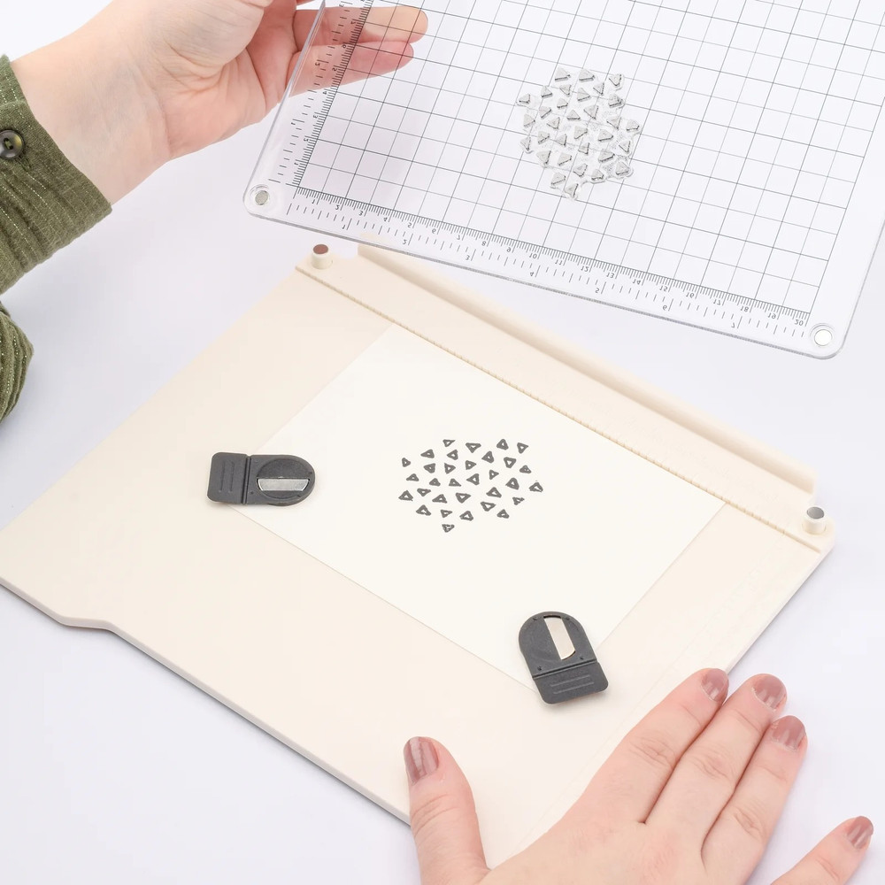 Vaessen Creative Stamp Easy Plus - Transparent Top Plate - Press Tool