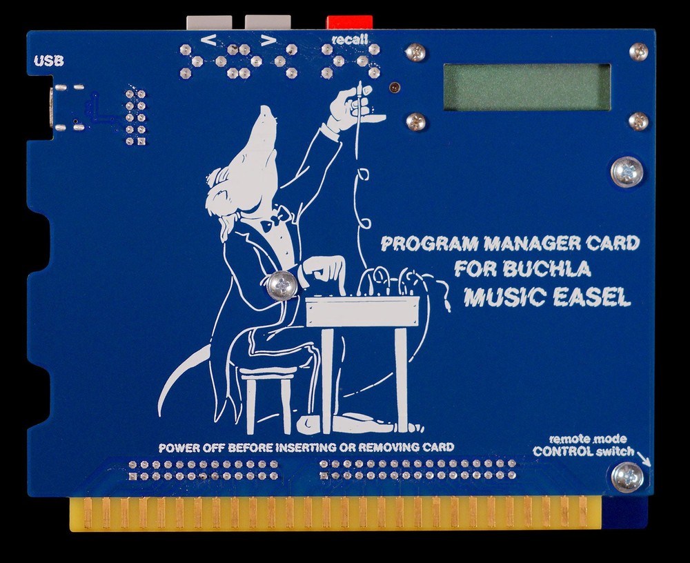 BUCHLA EASEL PROGRAM MANAGER CARD : NEW : [DETROIT MODULAR]