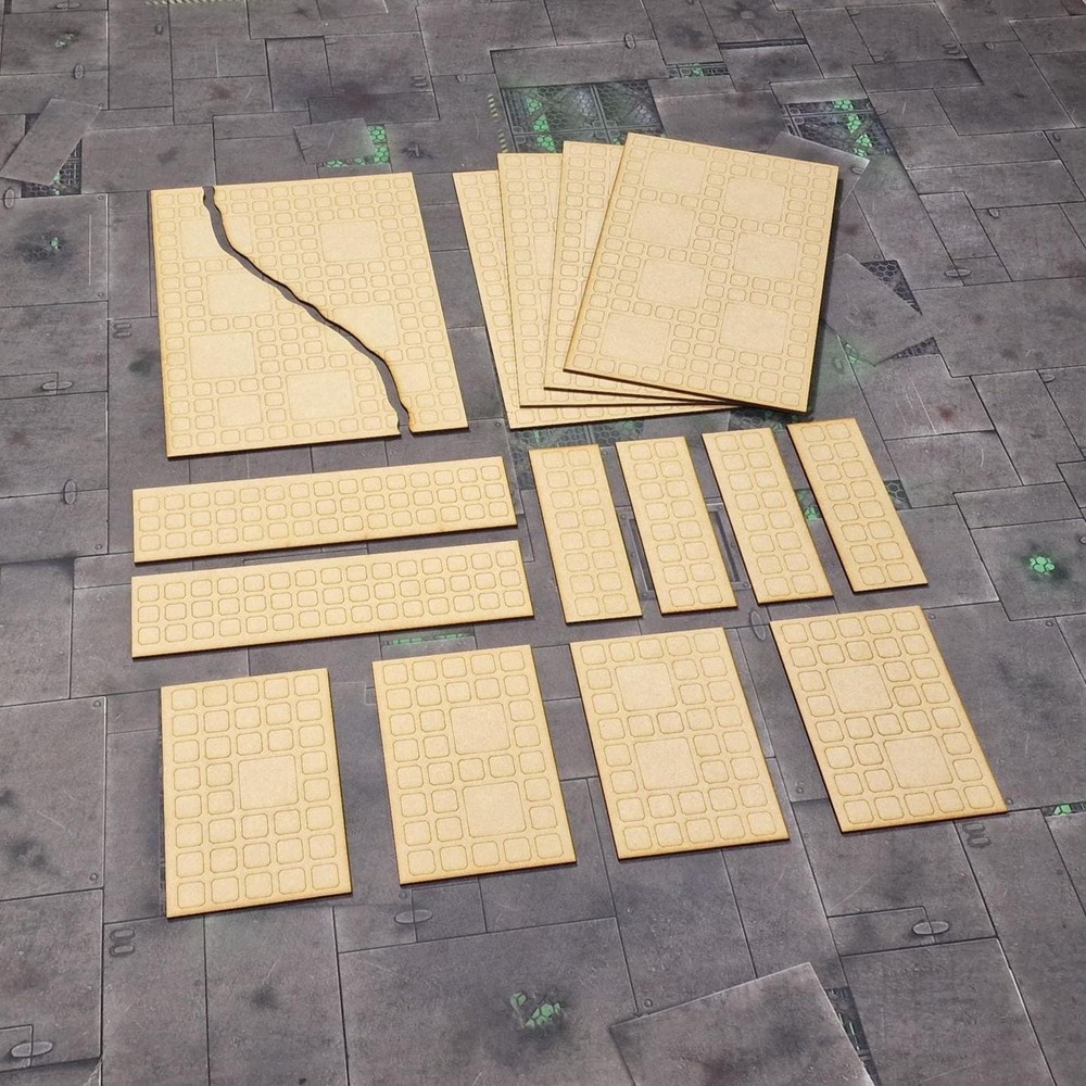 Modular Area Terrain Pack - 11th Edition Compatible - 16 Piece Templates