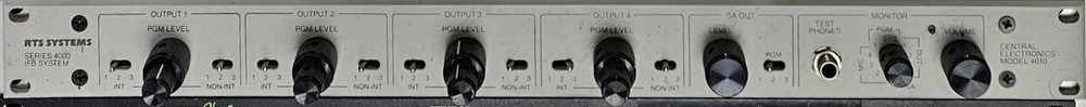 RTS Telex Model 4010 Central Electronics Series 4000 IFB System