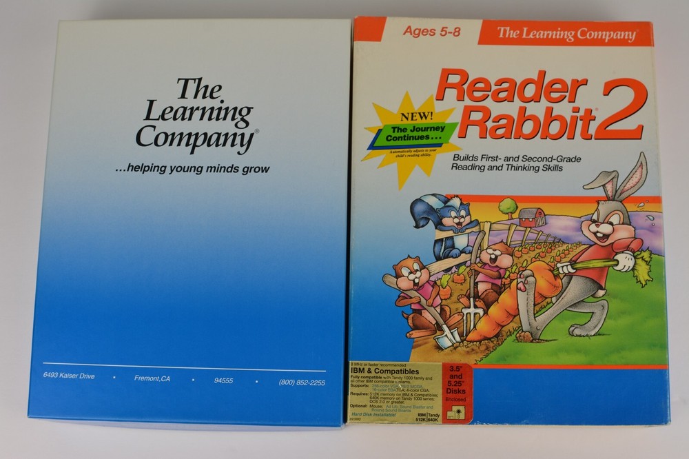 PC 3.5" Learning Game - Reader Rabbit 2 (PC, 1991) - 5.25" 3.5" IBM Tandy Dos PC