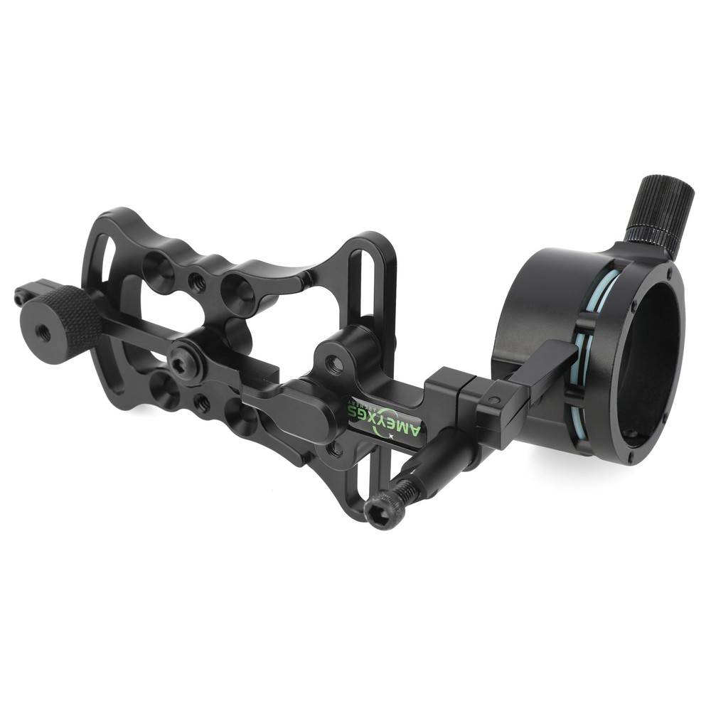 Compound Bow Sight 1-pin 0.019" Optical Fiber Micro-Adjustable Shooting Target