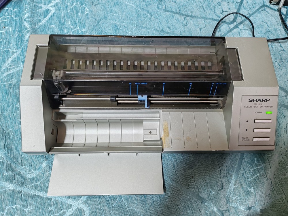 Vintage SHARP CE-515P plotter working with 4 pens Sold as part