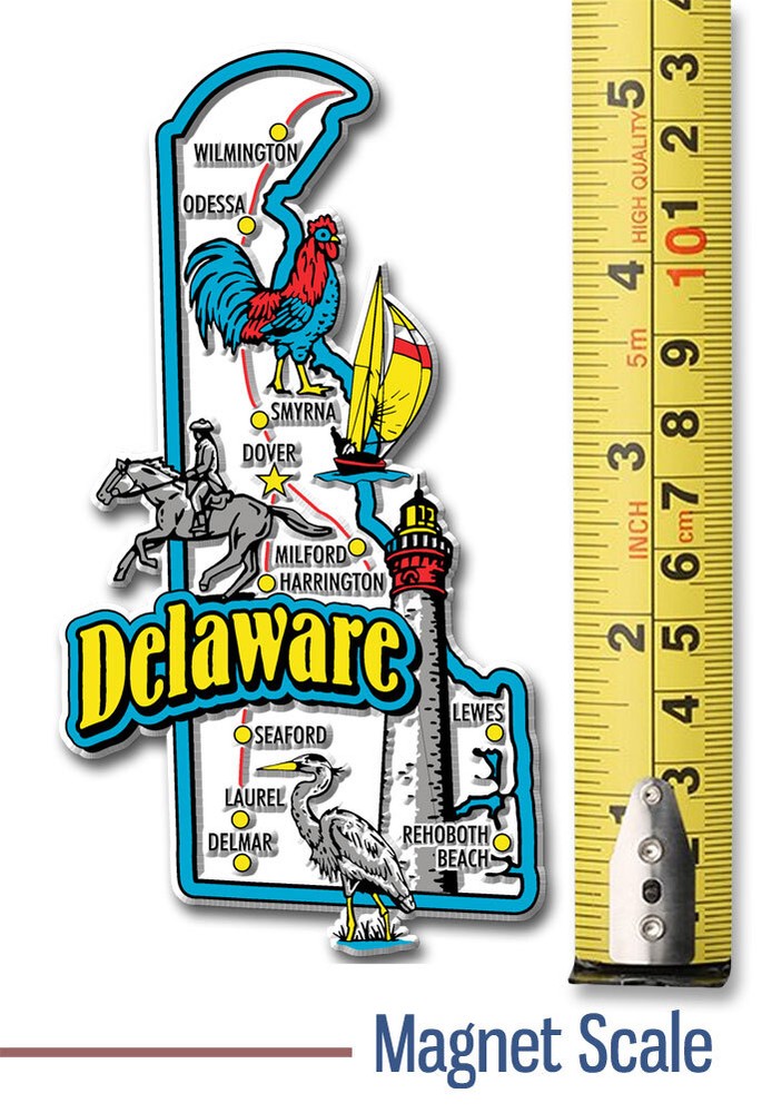 Delaware Jumbo State Magnet by Classic Magnets