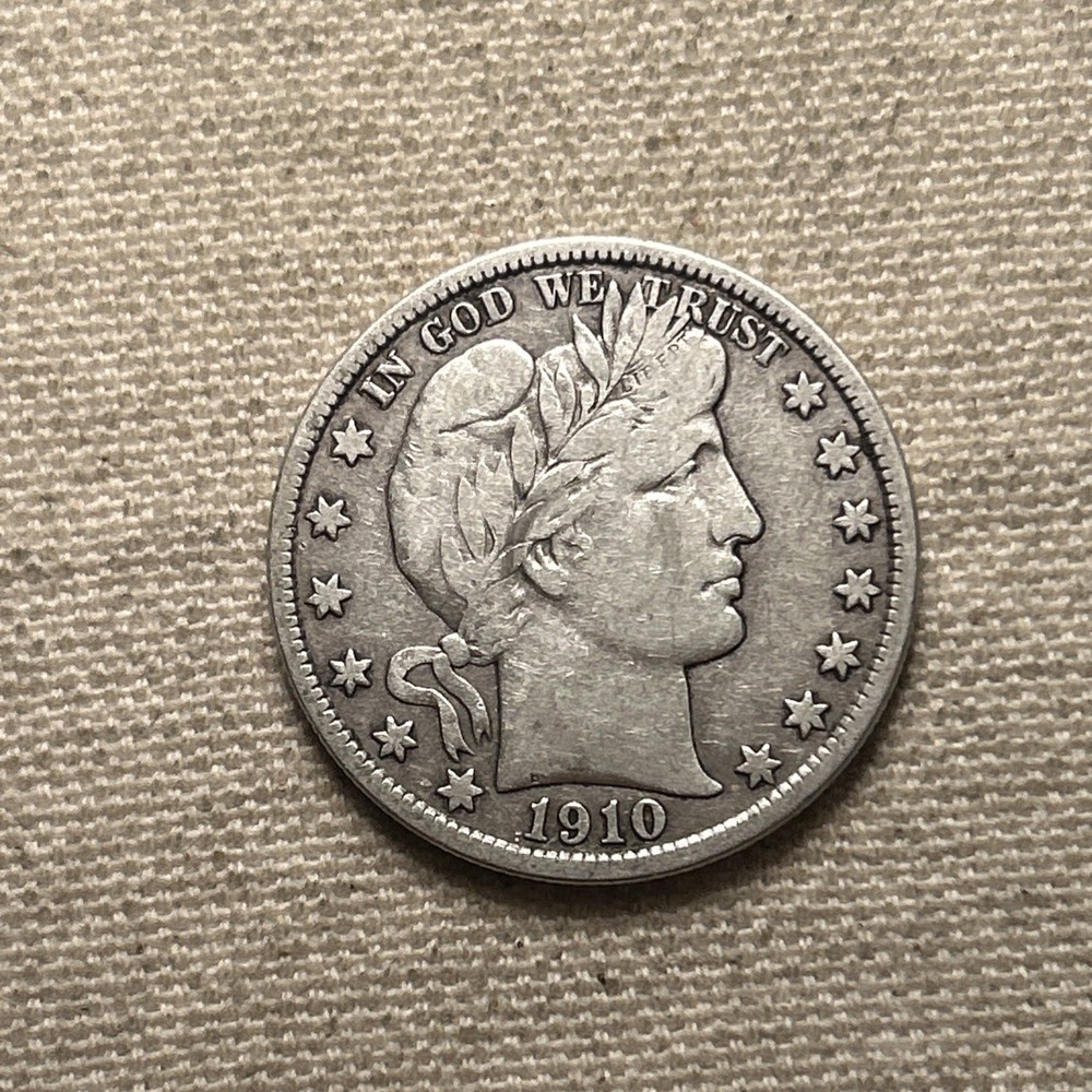 1910-s Barber Half VF ZM