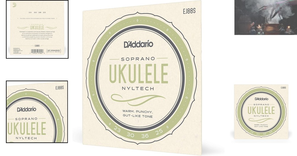 Soprano Ukulele Strings, Nyltech EJ88S - Nylon for Exceptional Sound