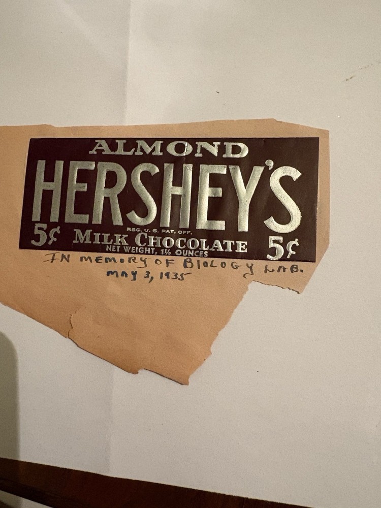 1930s Hershey’s Almond Candy Bar Wrapper