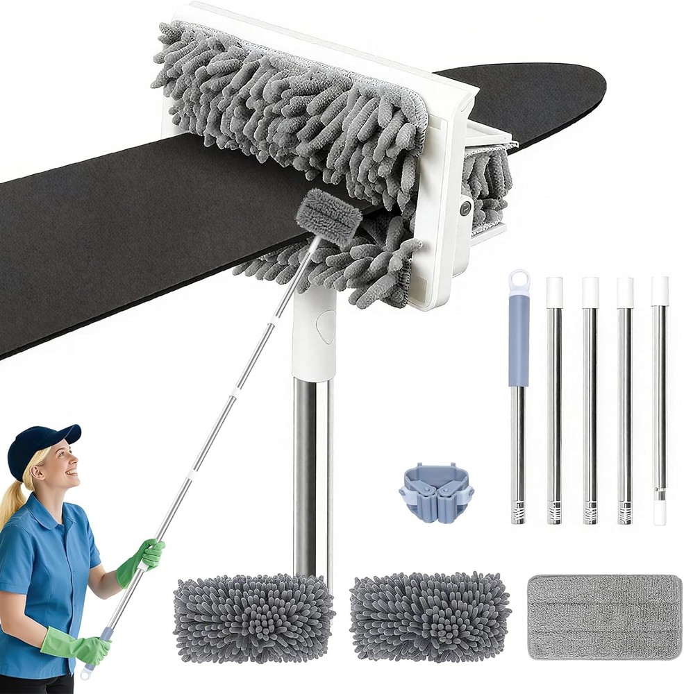 Ceiling Fan Cleaner Duster '' Extendable Long Handle Pole - Microfiber