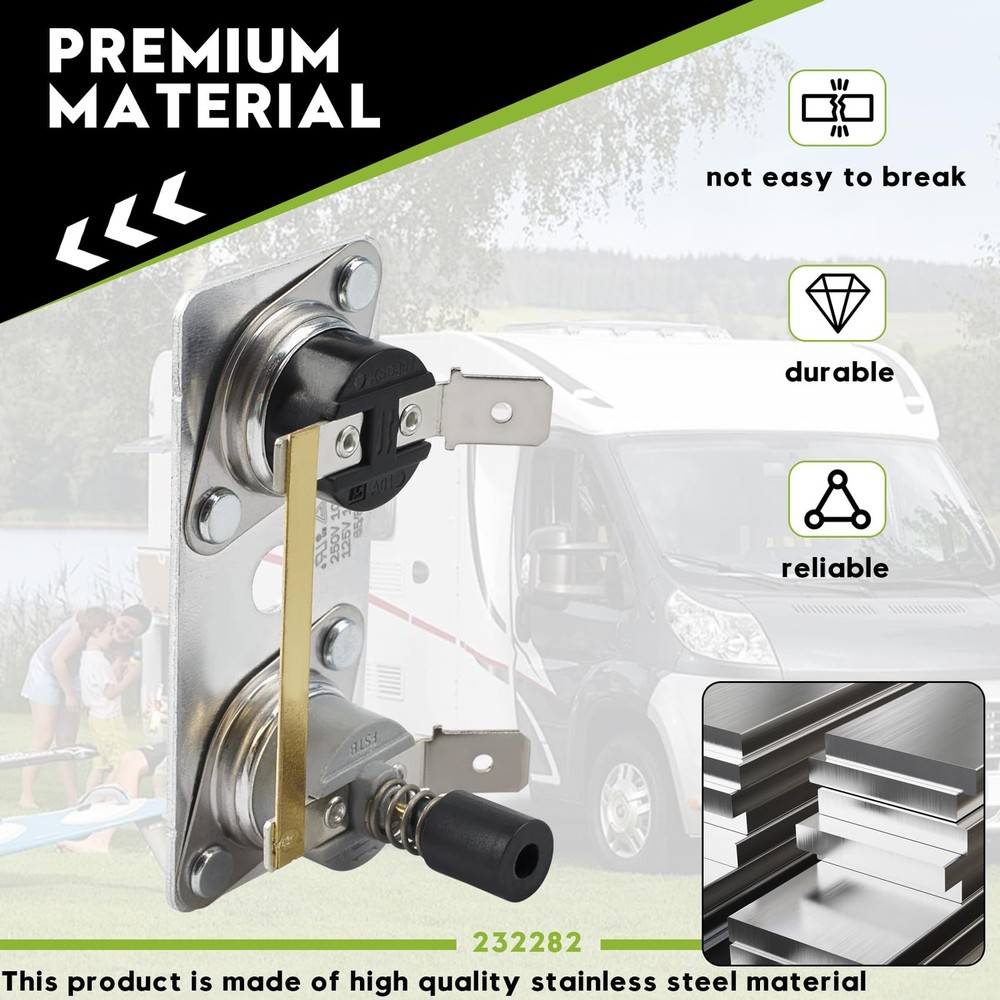 232282 RV Water Heater Thermostat for Suburban, Motorhome RV Silver