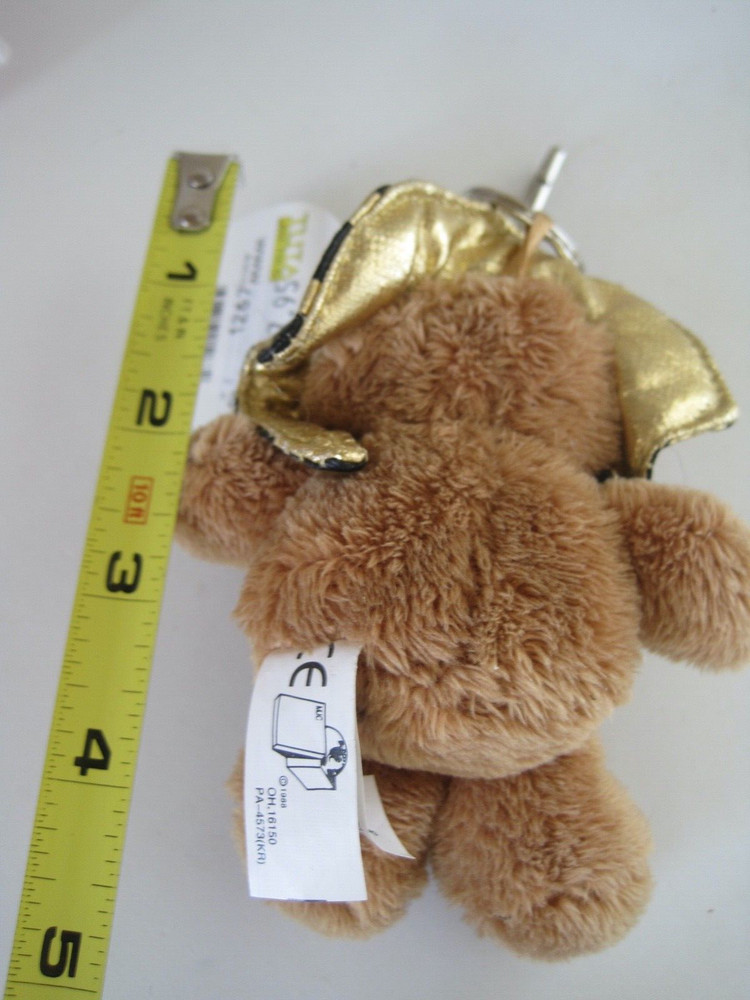 King TUT Bear Plush Keychain NWT