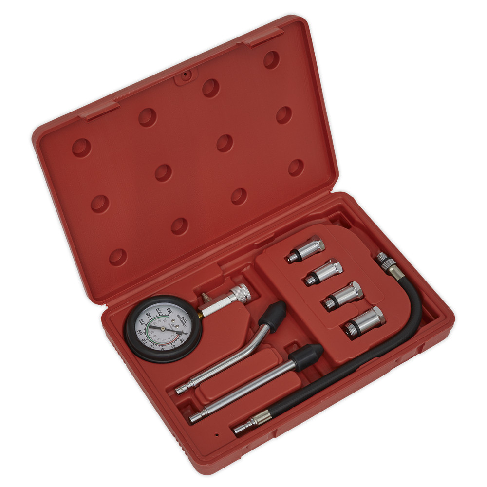 Petrol Engine Compression Test Kit 8pc - Sealey CT955 New
